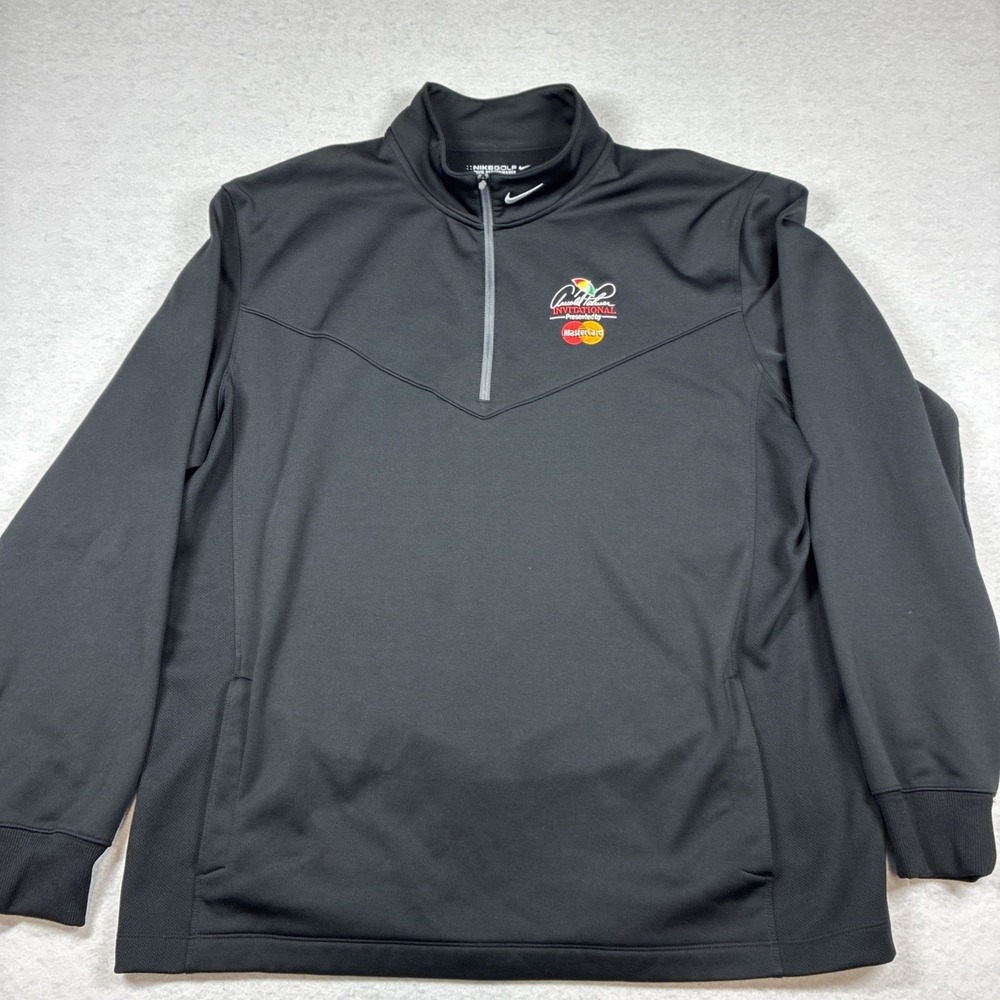 Arnold Palmer Invitational Nike Golf Tour Performance Therma Fit Black 1/4 Zip